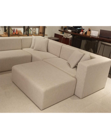 Sofá Modular Tapizado en Textil color claro
