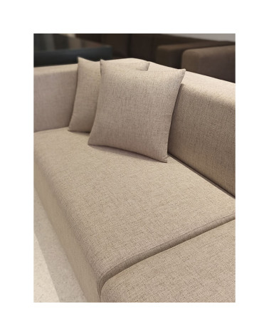 Sofa Modular Tapizado en Textil Color Beige