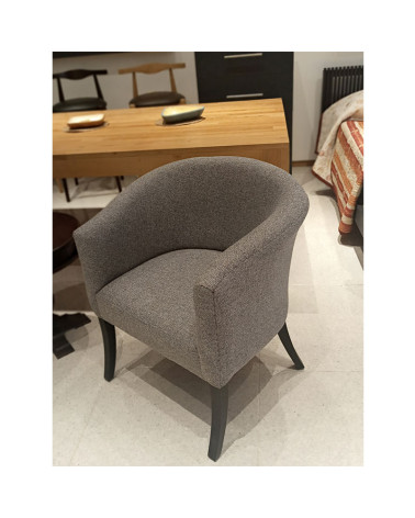 Butaca Tapizada Color Gris