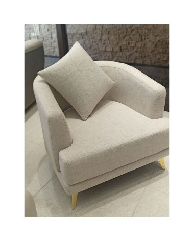 Butaca Tapizada Color Blanco