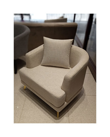 Butaca Tapizada Color Blanco