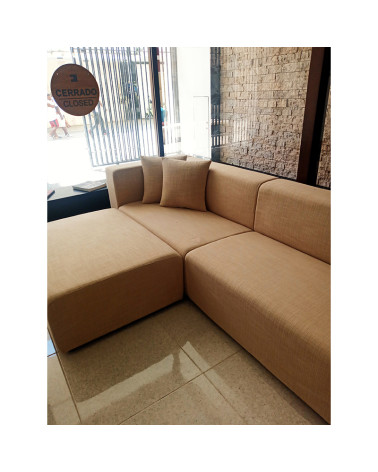 Sofá Modular Tapizado en Textil Color Claro