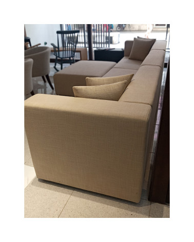 Sofá Modular Tapizado en Textil Color Claro