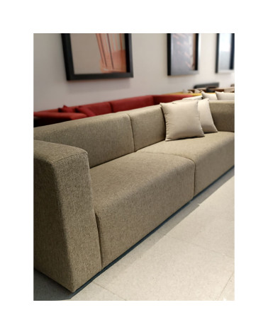 Sofá Modular Tapizado en Textil Color Beige