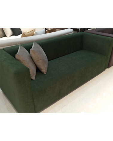 Sofá Tapizado en Textil Color Verde
