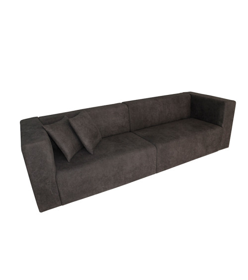 Sofa Modular Tapizado en Color Negro